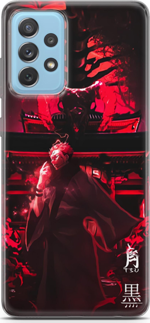 Samsung Galaxy A72 uyumlu Anime 11 Baskılı Kapak Jujutsu Kaisen Ryomen Sukuna
