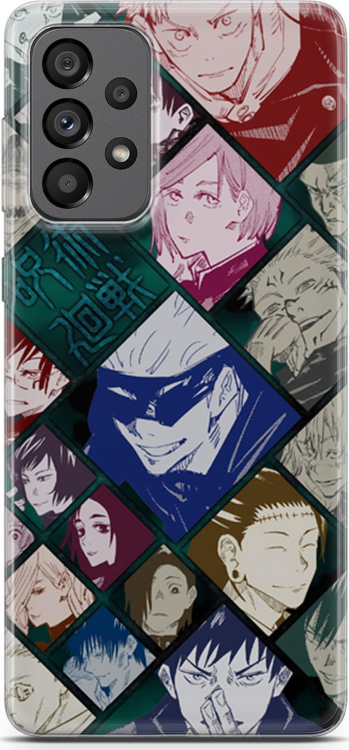 Samsung Galaxy A73 5G uyumlu Anime 2 Koruma Kılıfı Jujutsu Kaisen itadori