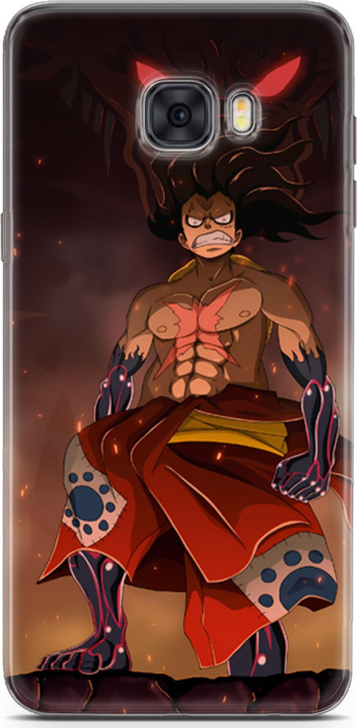 Samsung Galaxy C5 Pro uyumlu Anime 21 HD Koruma One Piece Luffy I