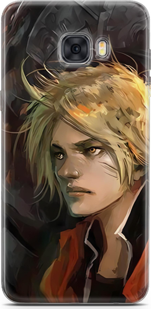 Samsung Galaxy C5 Pro uyumlu Anime 8 UV Tasarım Fullmetal Alchemist Alphonse Edward