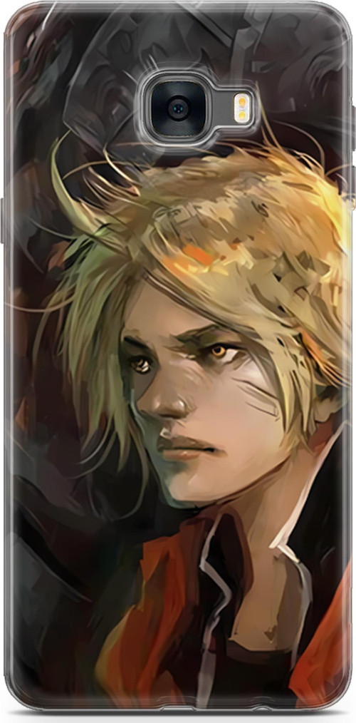 Samsung Galaxy C7 uyumlu Anime 8 Premium UV Fullmetal Alchemist Alphonse Edward