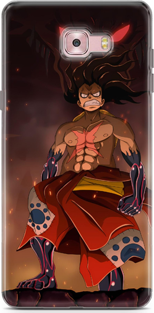 Samsung Galaxy C9 uyumlu Anime 21 Renkli Tasarım One Piece Luffy I