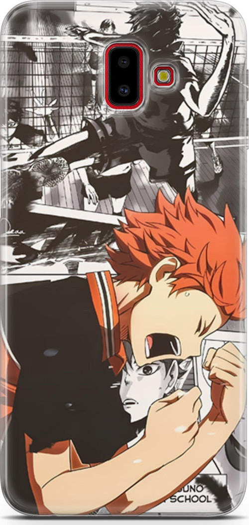 Samsung Galaxy J6 Plus için Anime 20 Şeffaf Haikyuu Hinata