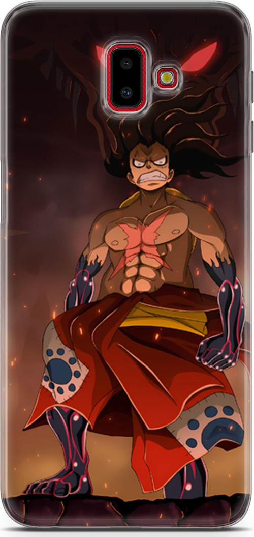 Samsung Galaxy J6 Plus için Anime 21 Baskılı One Piece Luffy I