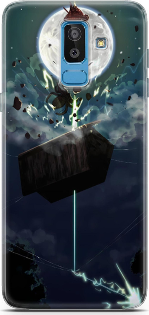 Samsung Galaxy J8 için Anime 9 Telefon Kılıfı Demon Slayer Zenitsu