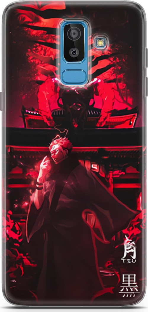 Samsung Galaxy J8 için Anime 11 Premium UV Jujutsu Kaisen Ryomen Sukuna