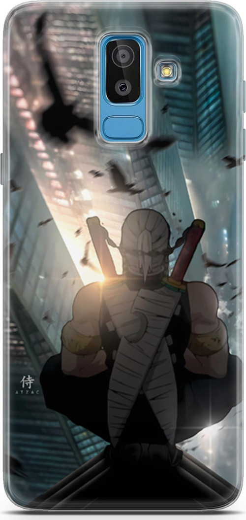 Samsung Galaxy J8 için Anime 16 UV Kapak Demon Slayer Tengen