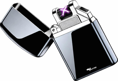 Çift Ark Plazma Şarjlı Çakmak – Rüzgâr Geçirmez, Dokunmatik, USB Şarjlı Mini