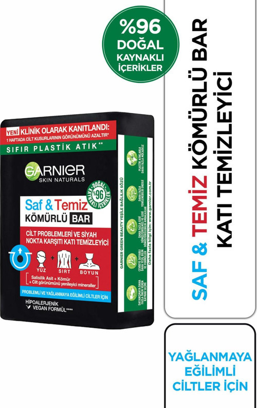 Saf & Temiz Siyah Nokta Karşıtı Kömürlü Bar