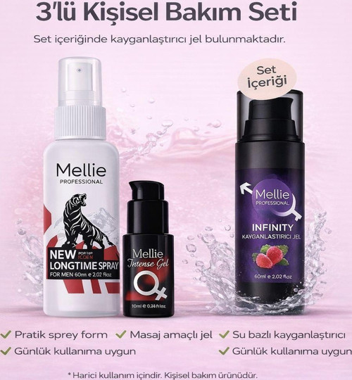 3’lü Kişisel Bakım Seti + Kayganlaştırıcı Jel Hediye