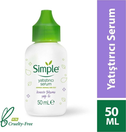 Yatıştırıcı Serum Kenevir Tohumu Yağı Ile Anında Dengeli Bir Cilt 50 Ml