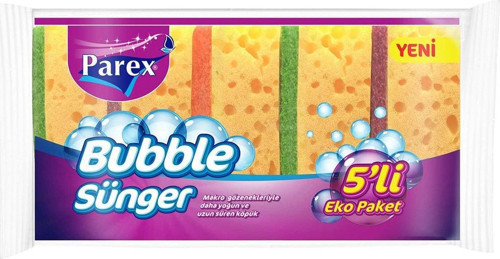 Bubble Sünger 5'li Eko Paket