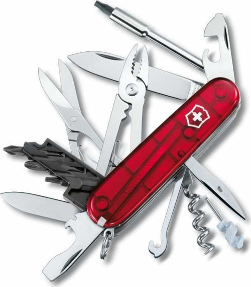 CyberTool M Çakı 1.7725.T Kırmızı İsviçre Çakısı 32F