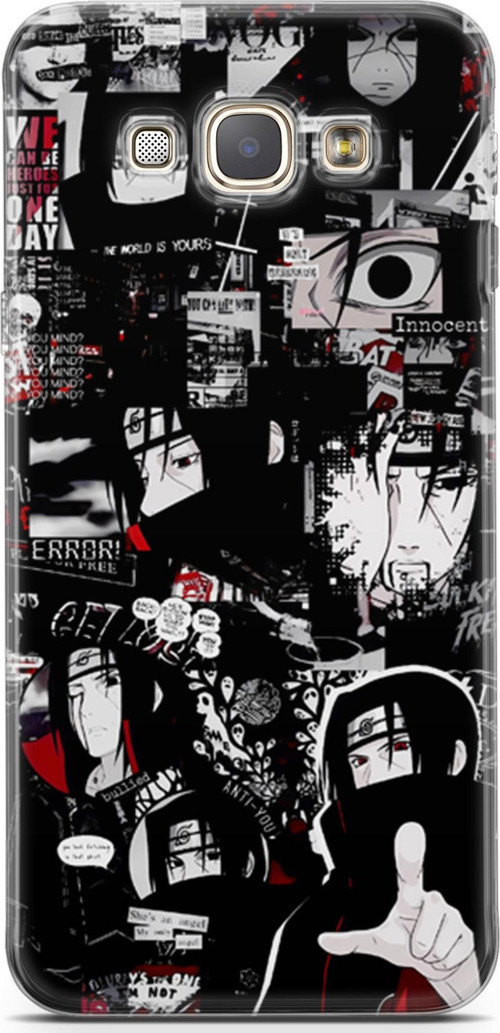 Samsung Galaxy A8 2016 için Anime 29 Soft Silikon Itachi Uchiha