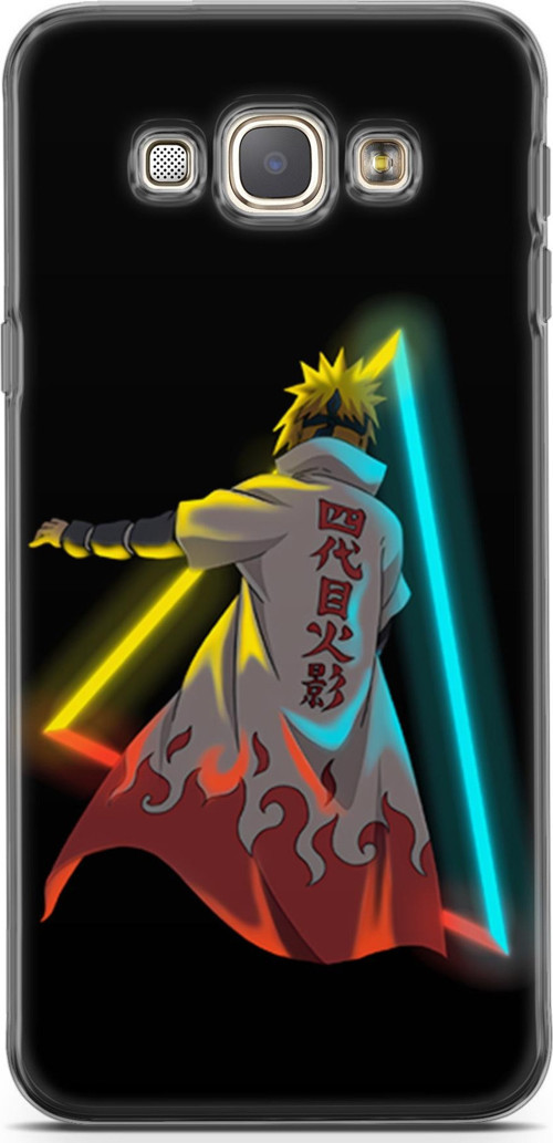 Samsung Galaxy A8 2016 uyumlu Anime 32 Fit Baskılı Minato Neon Naruto