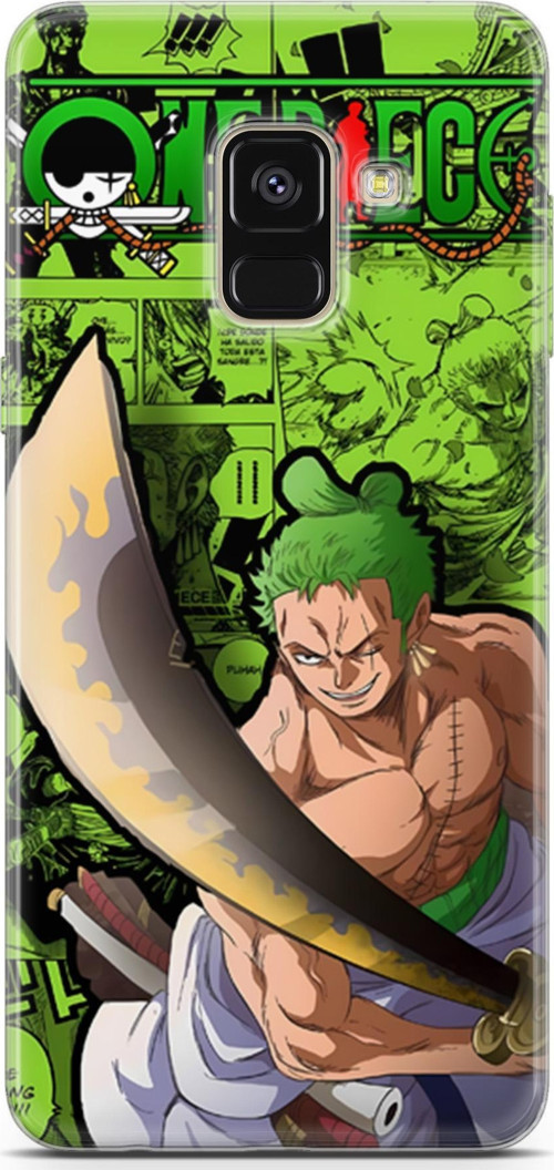 Samsung Galaxy A8 2018 uyumlu Anime 10 HD Kapak One Piece Zoro