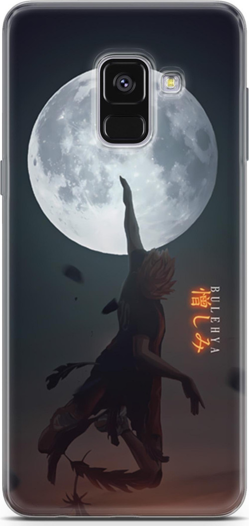 Samsung Galaxy A8 Plus 2018 için Anime 25 Fit Baskılı Hinata Shoyo
