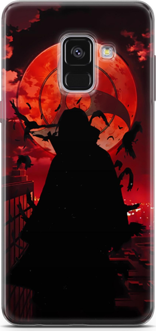 Samsung Galaxy A8 Plus 2018 için Anime 27 TPU Naruto itachi Uchiha