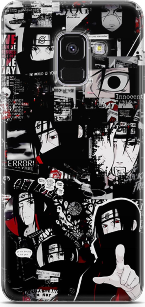 Samsung Galaxy A8 Plus 2018 için Anime 29 UV Lans Itachi Uchiha