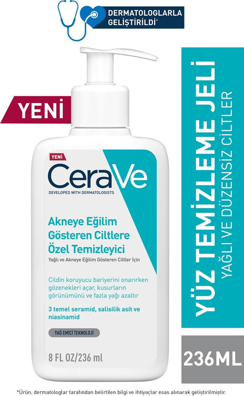 Akneye Eğilimli Ciltler İçin Özel Temizleyici 236 ml