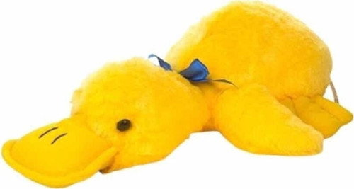 Sevimli Yatan Peluş Sarı Ördek 40 Cm