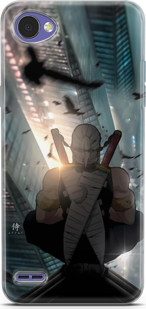 LG Q6 uyumlu Anime 16 Renkli Tasarım Demon Slayer Tengen