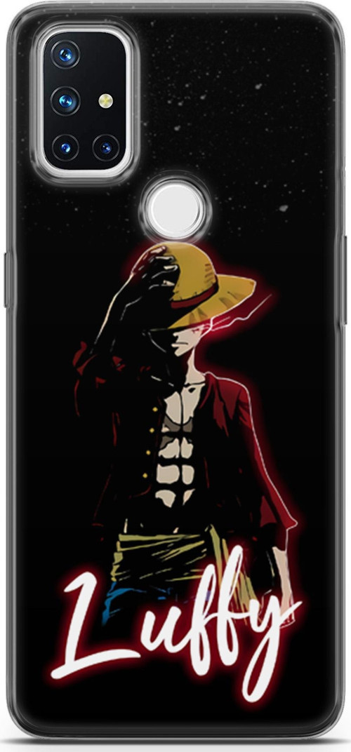 OnePlus Nord N10 5G uyumlu Anime 36 Koruyucu Kılıf One Piece Luffy Siyah