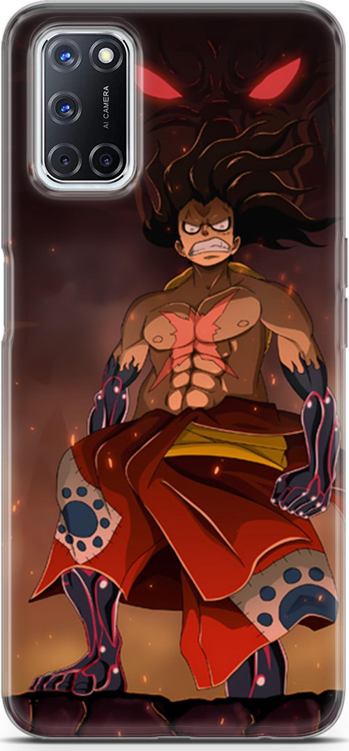 Oppo A52 için Anime 21 Baskılı Kapak One Piece Luffy I