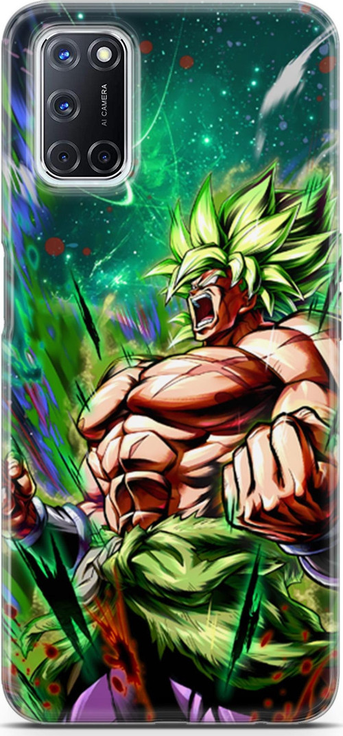 Oppo A52 için Anime 3 UV Silikon Saiyan Rage Dragon Ball