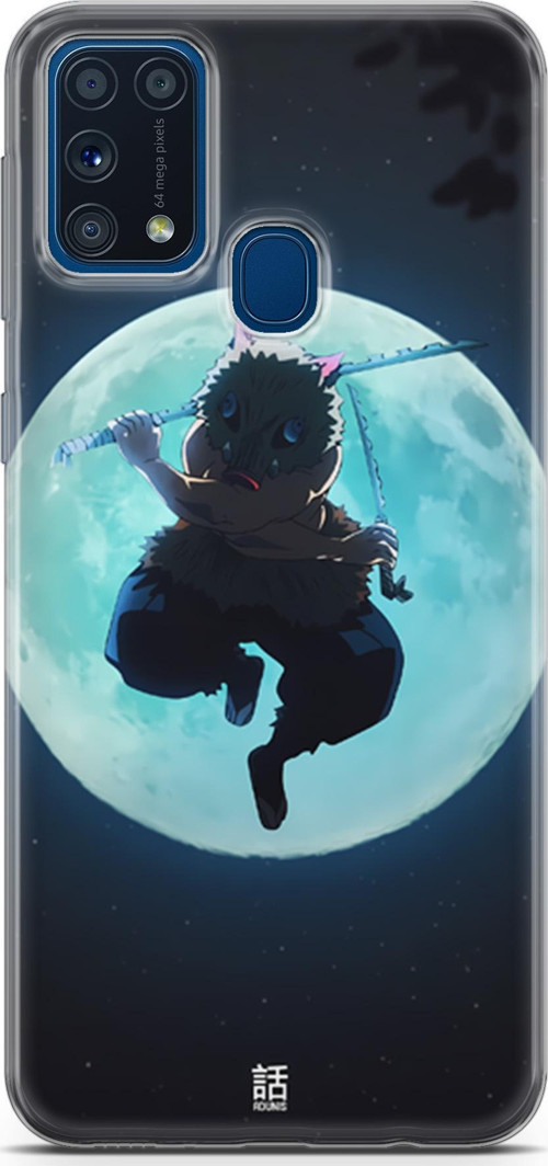 Samsung Galaxy M31 için Anime 28 Baskılı Telefon Kabı Demon Slayer inosuke Hashibira