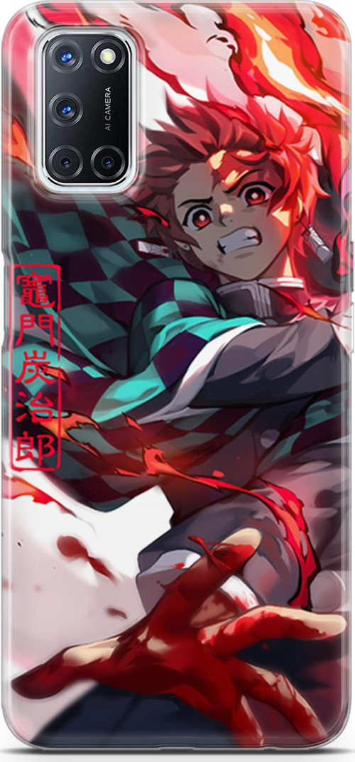 Oppo A52 uyumlu Anime 19 Koruyucu Kimetsu No Yaiba