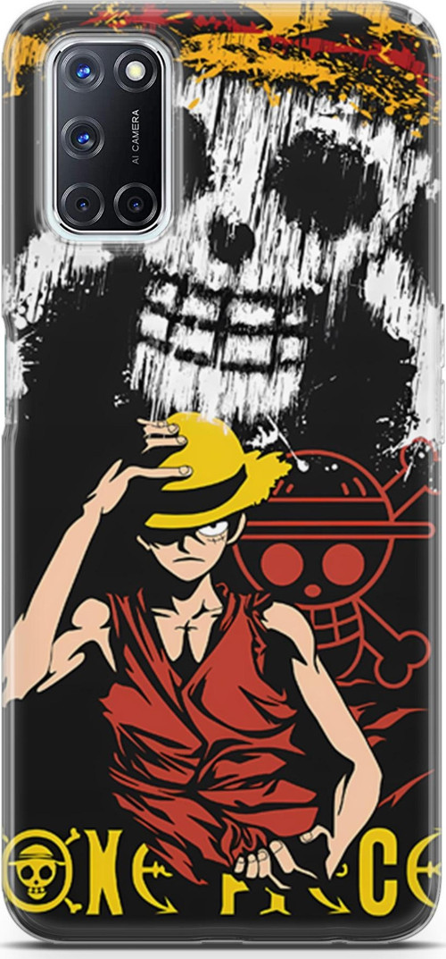 Oppo A52 uyumlu Anime 24 Darbe Önleyici One Piece Luffy II