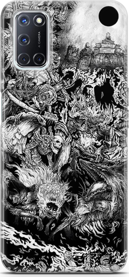 Oppo A52 uyumlu Anime 7 HD Desenli Berserk Dark Souls