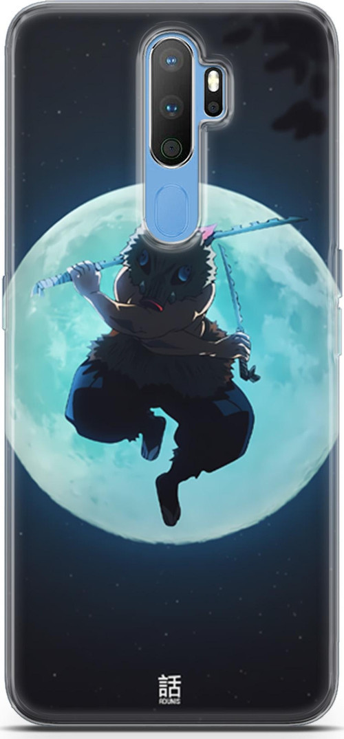 Oppo A9 2020 için Anime 28 Şeffaf Demon Slayer inosuke Hashibira