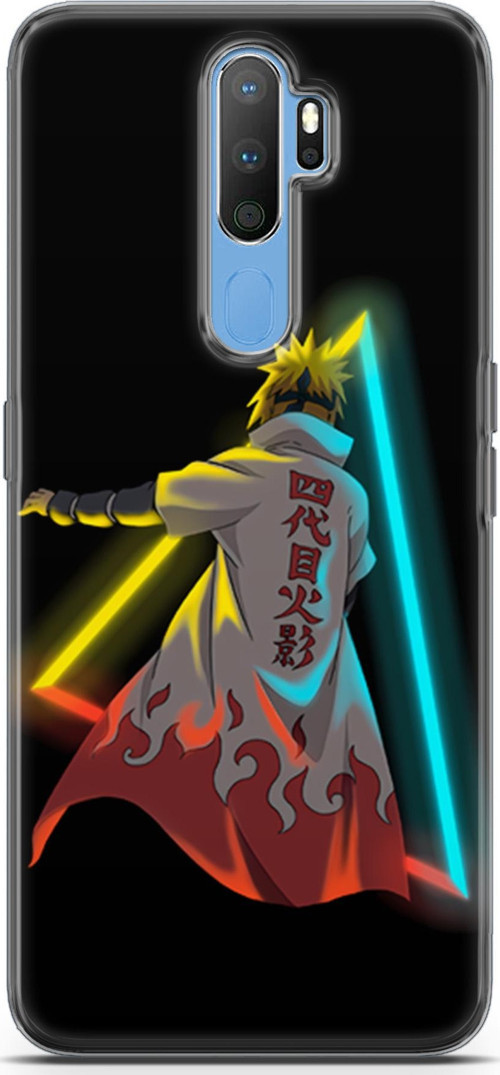 Oppo A9 2020 için Anime 32 UV Lans Minato Neon Naruto