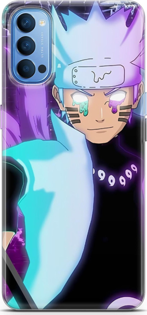 Oppo Reno4 uyumlu Anime 17 UV Kapak Naruto Uzumaki