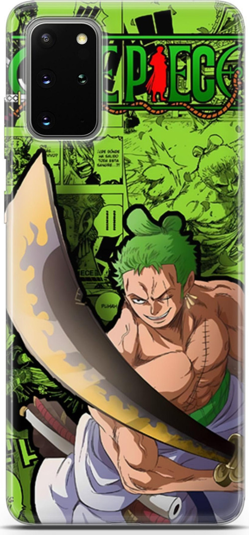 Samsung Galaxy S20 Plus için Anime 10 HD UV Baskı One Piece Zoro