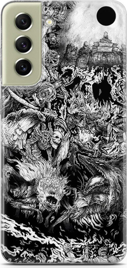 Samsung Galaxy S21 FE için Anime 7 HD Baskı Berserk Dark Souls