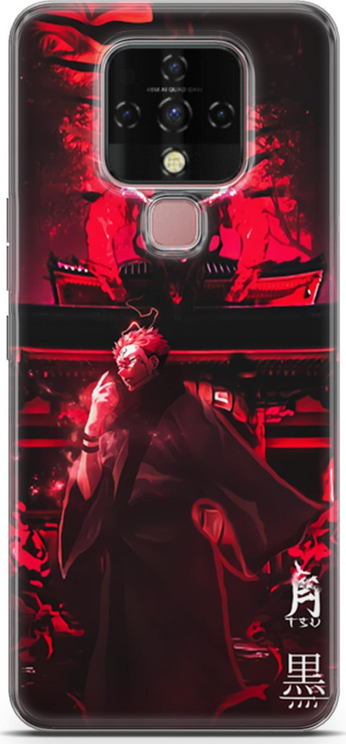 Tecno Camon 16 uyumlu Anime 11 Renkli Tasarım Jujutsu Kaisen Ryomen Sukuna