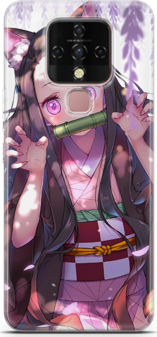 Tecno Camon 16 uyumlu Anime 14 UV Lans Demon Slayer Nezuko