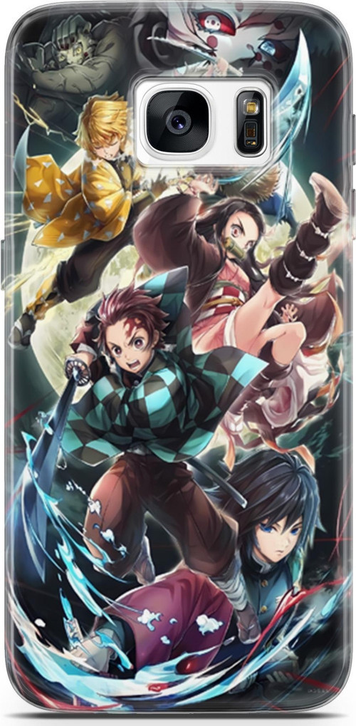 Samsung Galaxy S7 uyumlu Anime 5 TPU Demon Slayer I