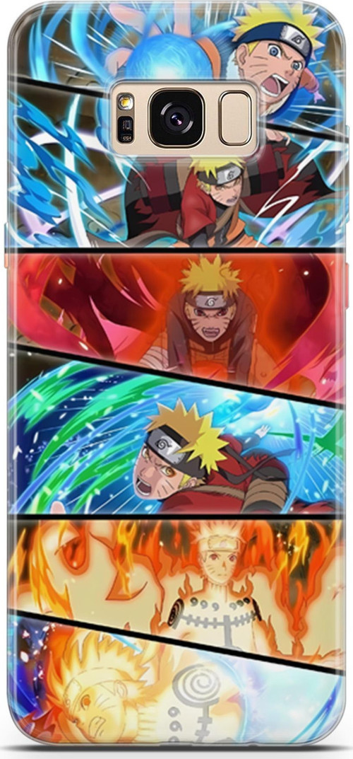 Samsung Galaxy S8 için Anime 18 Koruyucu Kılıf Naturo Anime