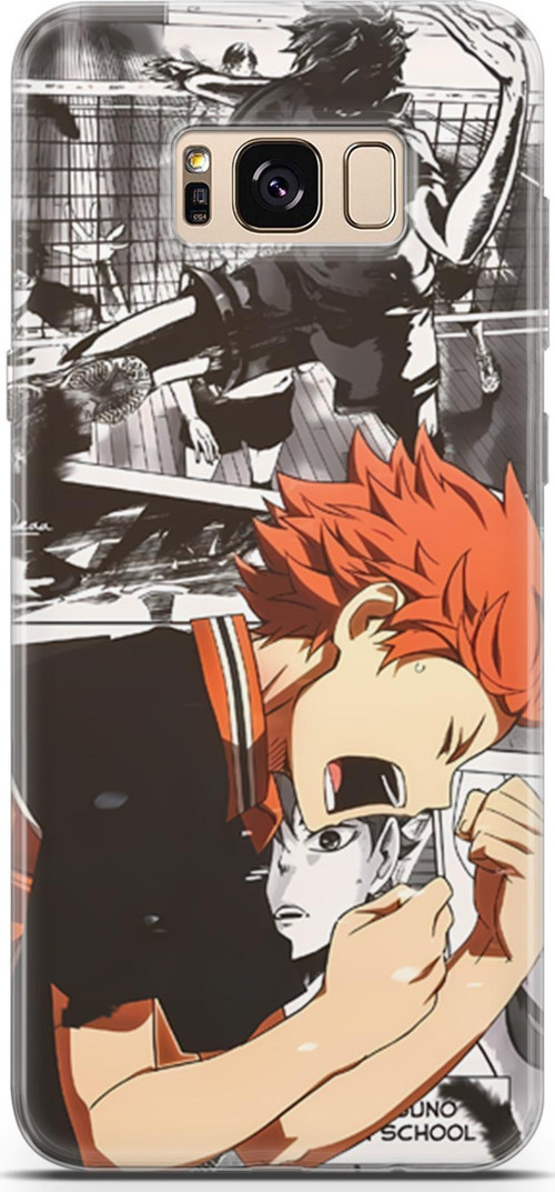 Samsung Galaxy S8 için Anime 20 Fit Baskılı Haikyuu Hinata