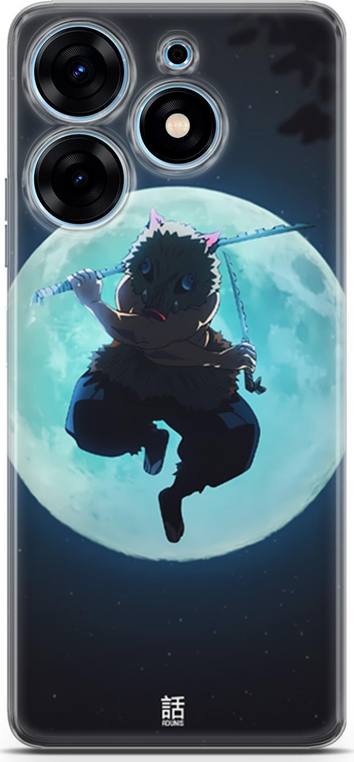 Tecno Spark 10 Pro uyumlu Anime 28 UV Kapak Demon Slayer inosuke Hashibira