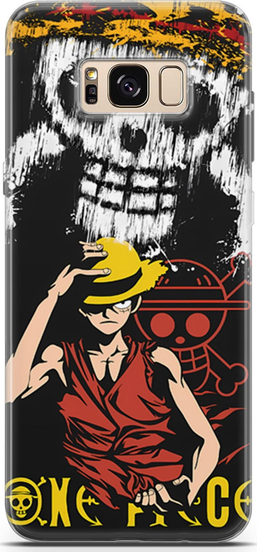 Samsung Galaxy S8 uyumlu Anime 24 Telefon Kılıfı One Piece Luffy II