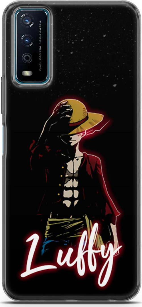 Vivo Y11s için Anime 36 Lüks One Piece Luffy Siyah