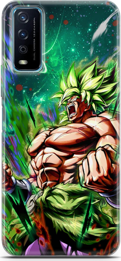 Vivo Y20s uyumlu Anime 3 HQ Baskı Saiyan Rage Dragon Ball