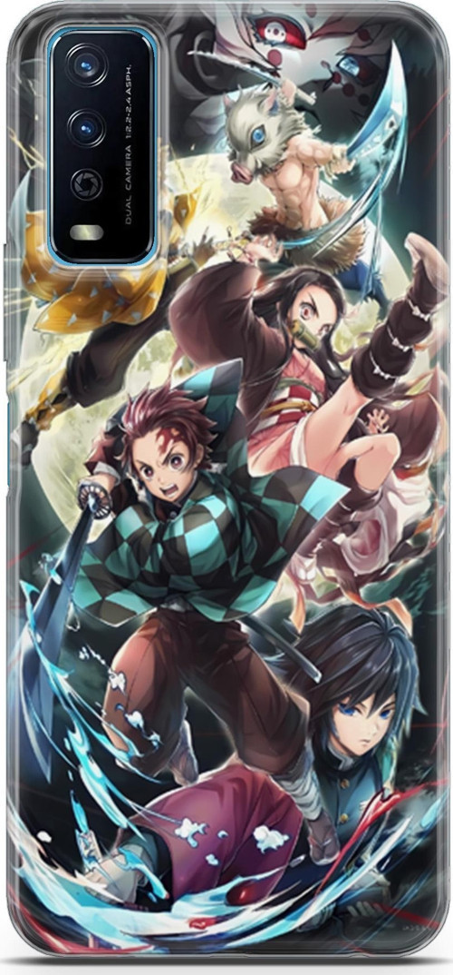 Vivo Y20s uyumlu Anime 5 Telefon Kılıfı Demon Slayer I