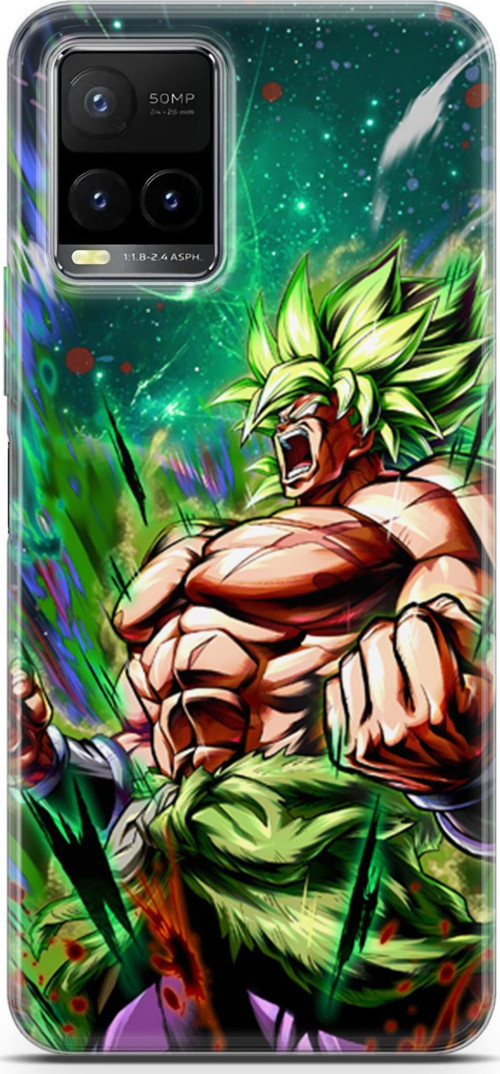 Vivo Y21 için Anime 3 HD Desen Saiyan Rage Dragon Ball
