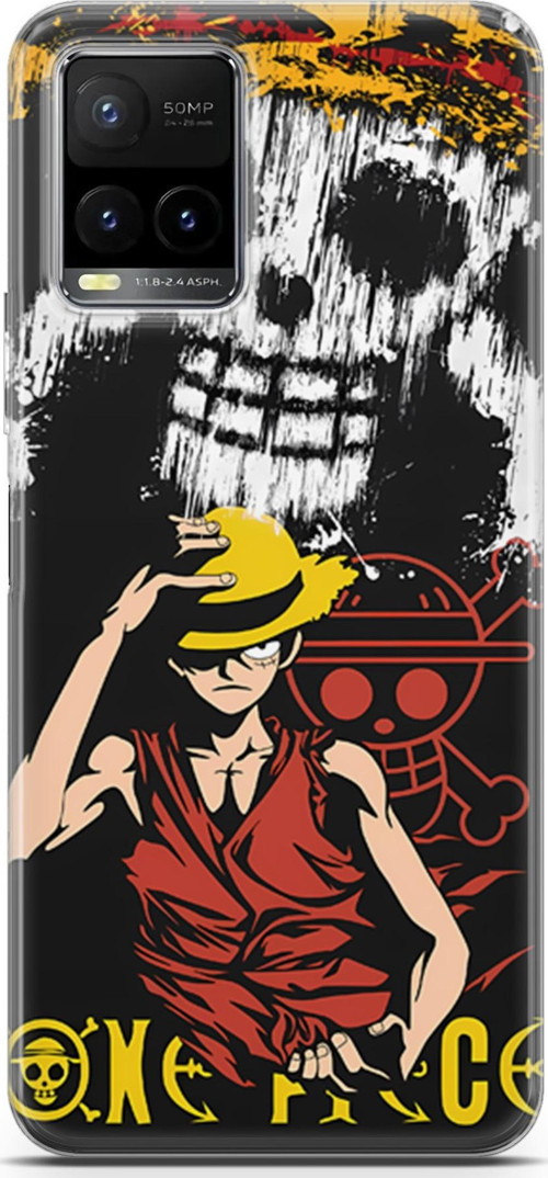 Vivo Y21 uyumlu Anime 24 HD Baskı One Piece Luffy II